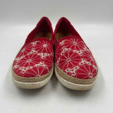 Clarks Women's Shoe Size 8.5 Red Floral Casual Shoes
