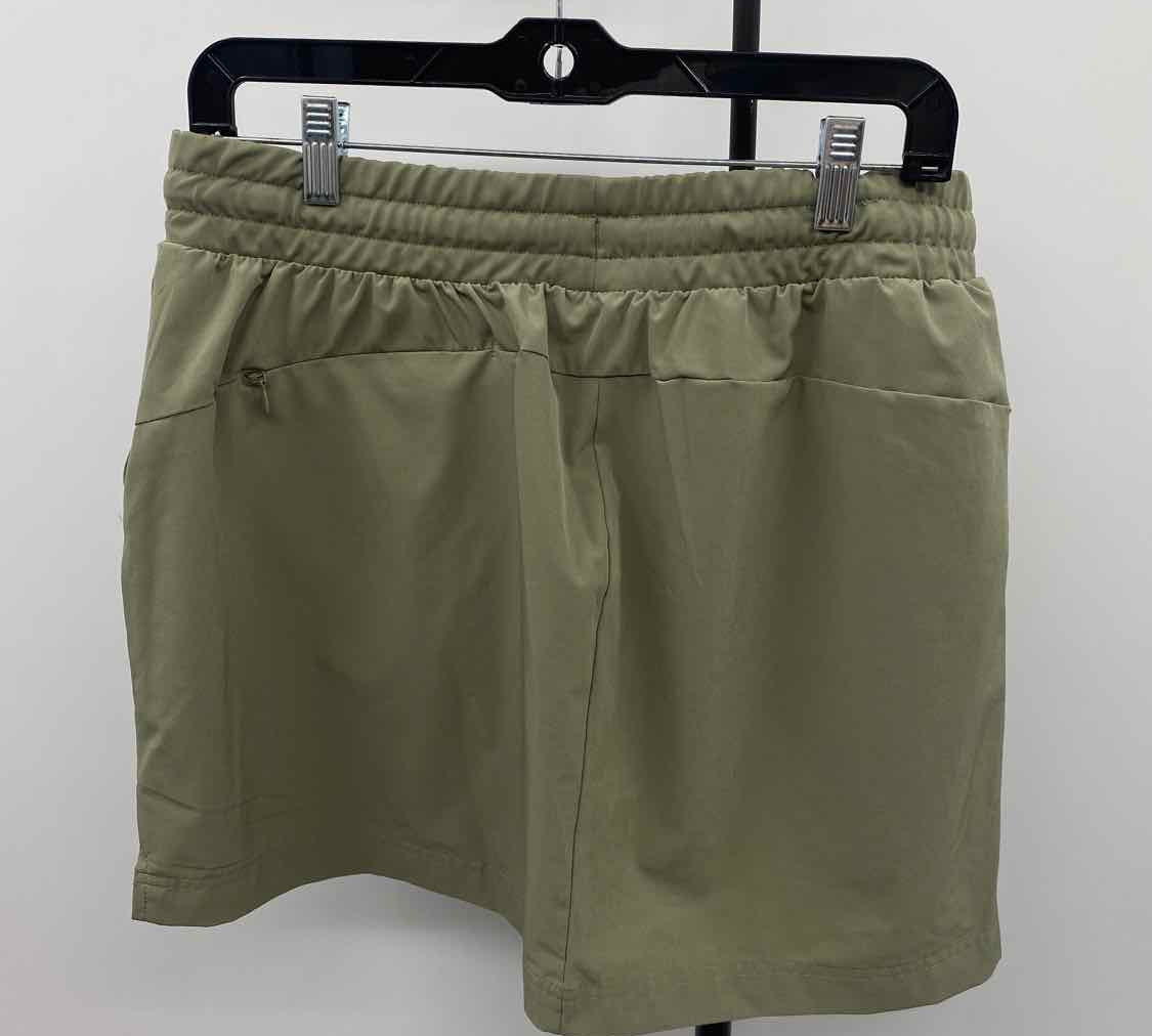 apana Women's Size 14 Olive Solid Skirt