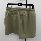 apana Women's Size 14 Olive Solid Skirt
