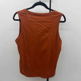 J Crew Women's Size M Rust Solid Sleeveless Shirt