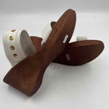 Italian Shoemakers Women's Shoe Size 7.5 White Grommet Sandals
