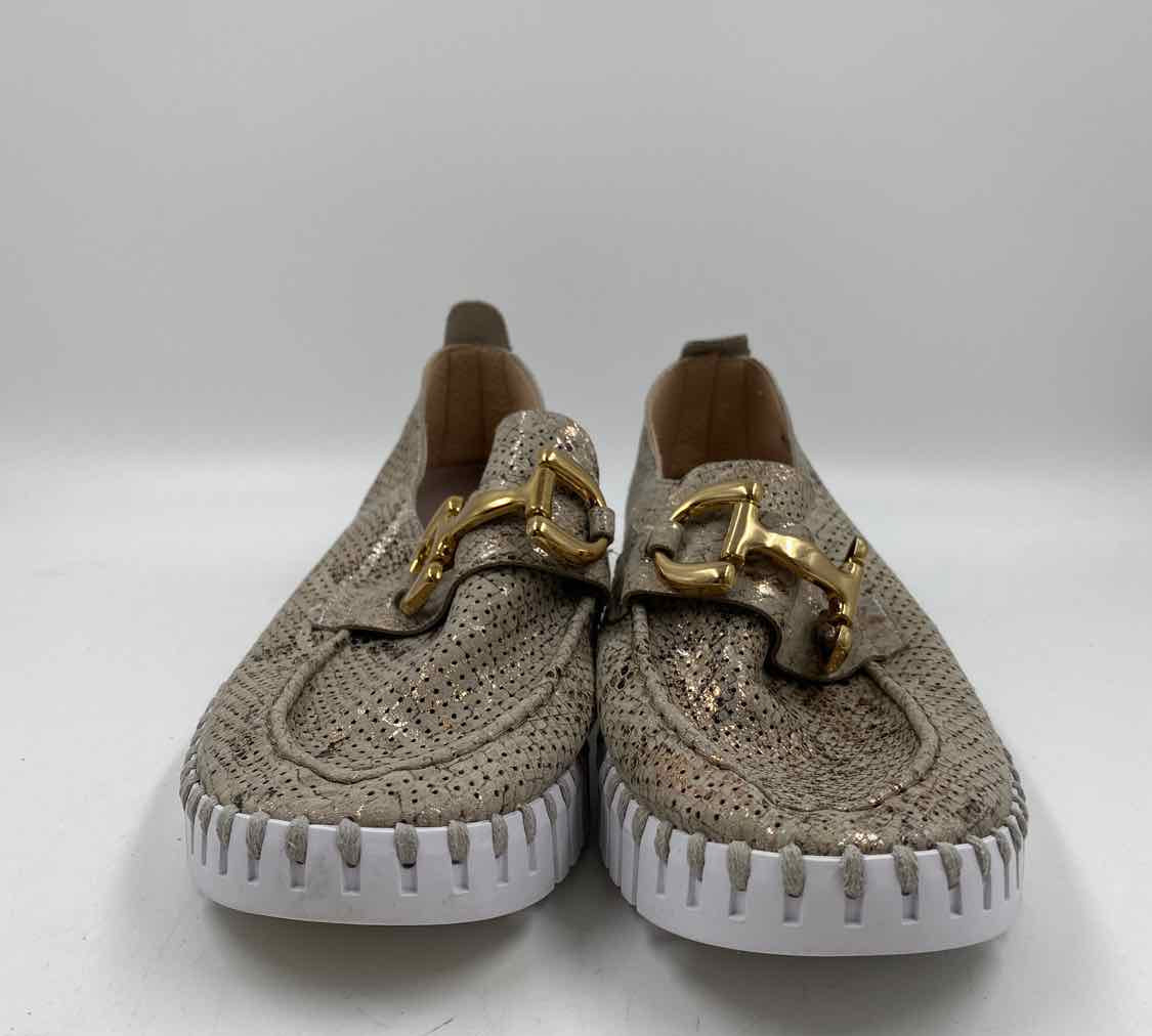 Ilse Jacobsen Women's Shoe Size 10 Taupe Textured Casual Shoes