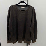 Zenana Women's Size 3X Black Solid Sweatshirt