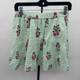 J Crew Women's Size 2 Green Floral Skirt