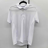 Greg Norman Women's Size L White Solid Short Sleeve Shirt