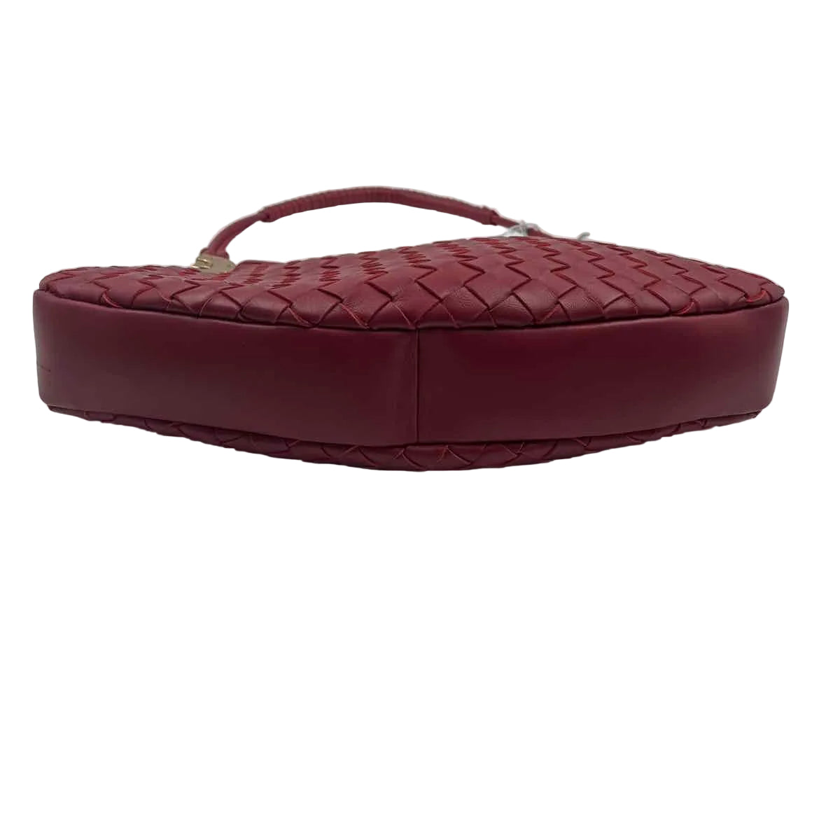 Bottom NWT SAM EDELMAN Woven Red Leather Shoulder Bag Purse