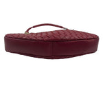 Bottom NWT SAM EDELMAN Woven Red Leather Shoulder Bag Purse
