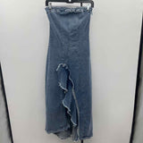Signature Women's Size 10 Blue Solid Dress