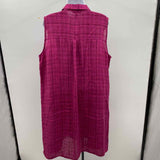 Eileen Fisher Women's Size 14 Magenta Textured Dress