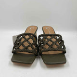 Tru COMFORTfoam Women's Shoe Size 8.5 Green Braided Heels