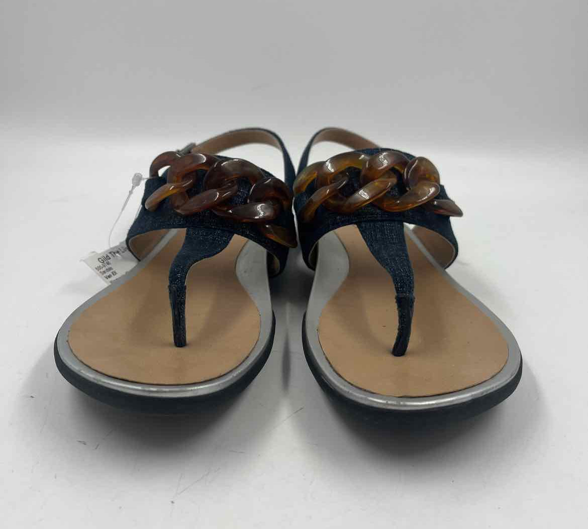 Van Eli Women's Shoe Size 8N Blue Solid Sandals
