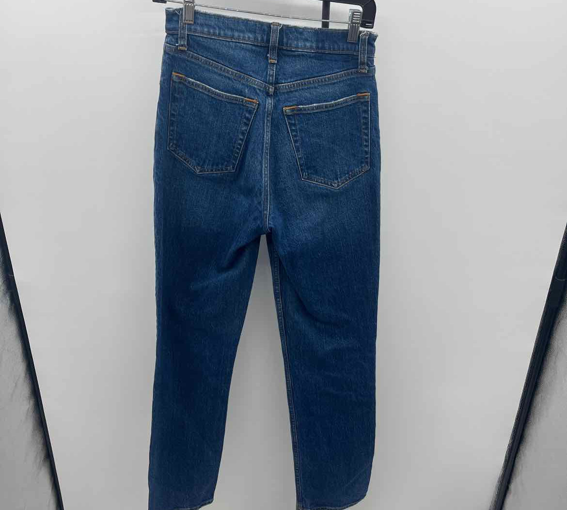 Abercrombie & Fitch Junior's Size 2L Blue Solid Jeans