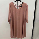 Nina Leonard Women's Size 18 Mauve dotted Dress