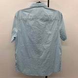 Calvin Klein Men's Size S Light Blue Solid Short Sleeve Shirt