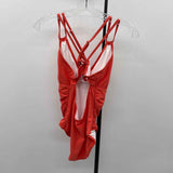 CHARMO Women's Size M Orange Solid Swimsuit - 1 Piece