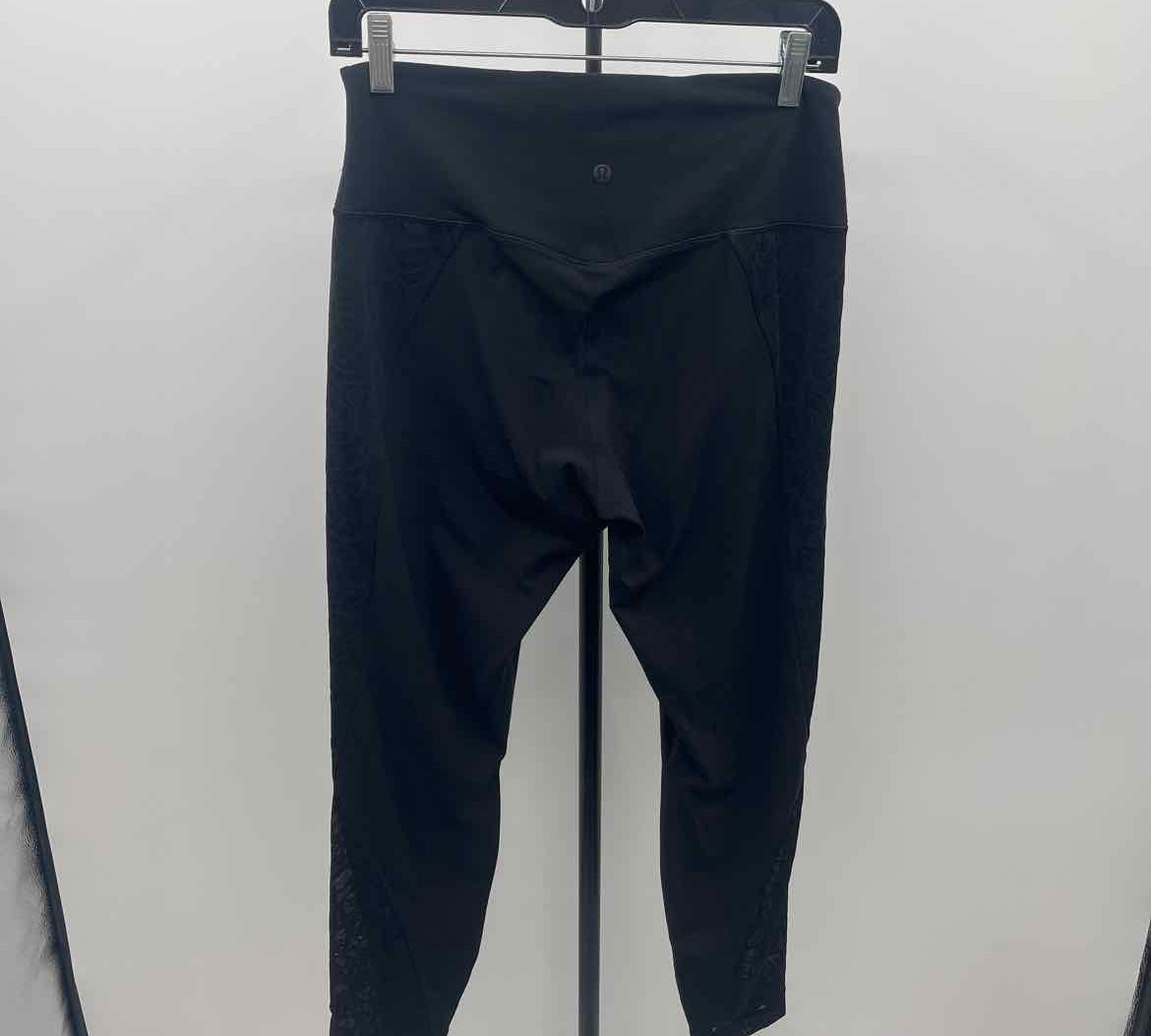 Lululemon Junior's Size 10 Black Solid Leggings