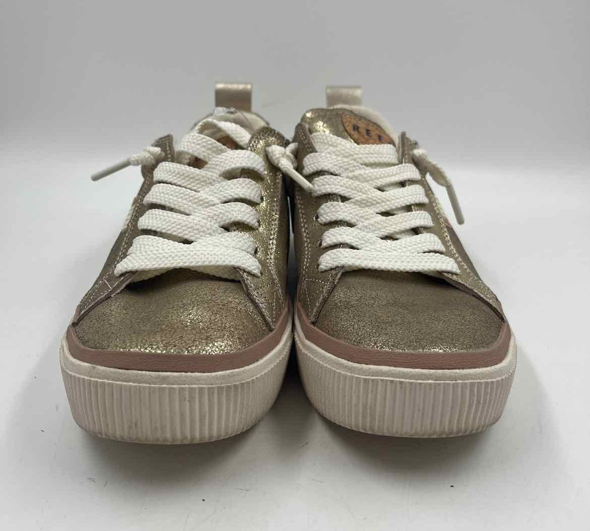 Reef Women's Shoe Size 9.5 Gold Shimmer Sneakers