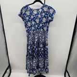 Soft Surroundings Women's Size 6P Blue Floral Dress