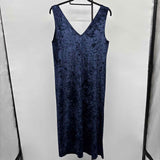 BB Dakota Women's Size M Blue Velvet Dress