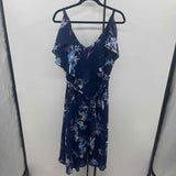 Lane Bryant Women's Size 14 Blue Floral Dress