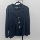 Neon Buddha Women's Size XL Black Ribbed Jacket