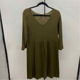 JJill Women's Size 6 Green Solid Dress