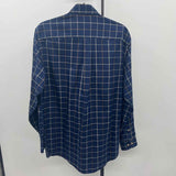Jos. A. Bank Men's Size S Navy Plaid Long Sleeve Shirt