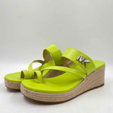 Michael Kors Women's Shoe Size 10 Green Logo Sandals