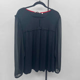 Boden Women's Size 18 Black Solid Long Sleeve Shirt