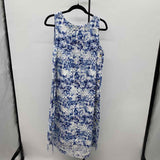Habitat Women's Size 10 Blue Abstract Dress