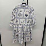 Calypso Women's Size 6 Blue Seashells Dress