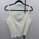 Fashion Nova Women's Size 1X White Ribbed Tank