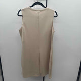 Sampeel Women's Size 14 Beige Solid Dress