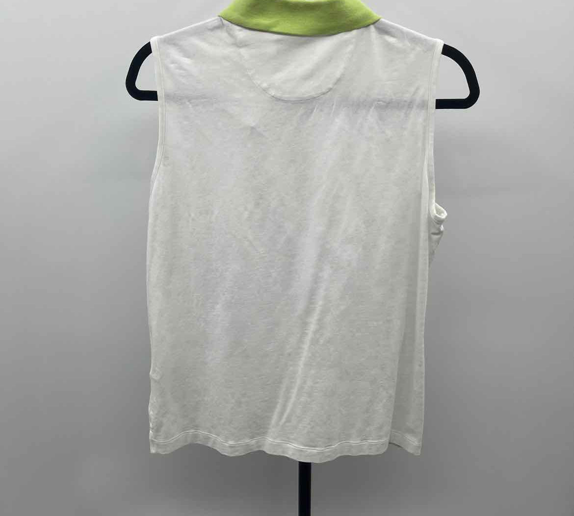 EP pro Women's Size L White Solid Sleeveless Shirt