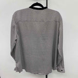 Jones New York Women's Size 1X Black dotted Long Sleeve Shirt