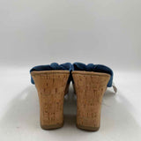Kenneth Cole Women's Shoe Size 7.5 Blue Solid Heels