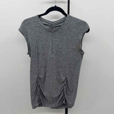 Athleta Women's Size S Gray Heathered Short Sleeve Shirt