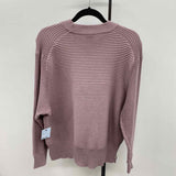 FLX Women's Size L Mauve Ribbed Sweater