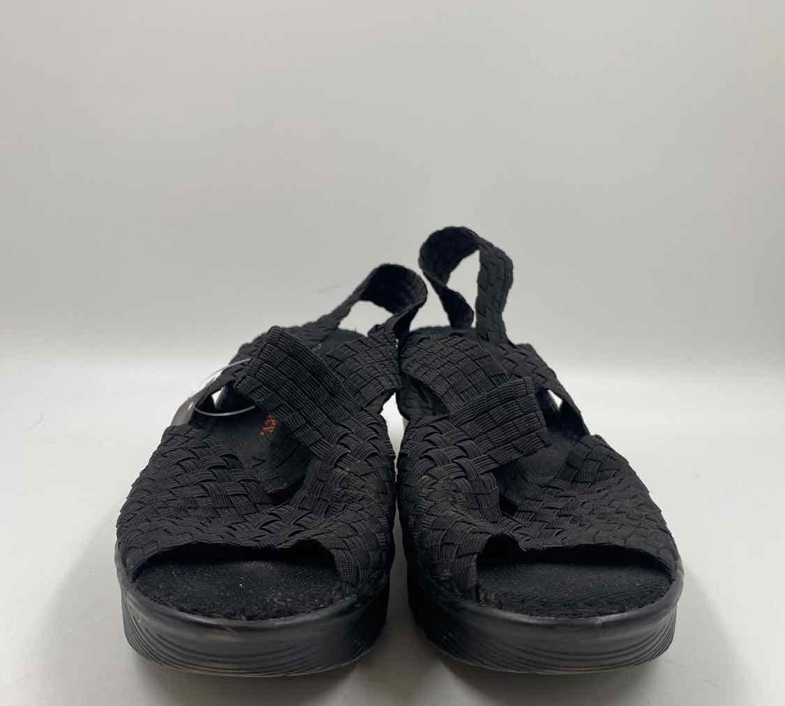 Bernie Mev Women's Shoe Size 9 Black Woven Sandals