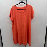 Soft Surroundings Women's Size 20 Orange Textured Dress