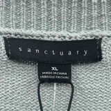 Sanctuary Women's Size XL Green Solid Sweater