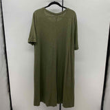 Chico's Women's Size 16 Green Solid Dress