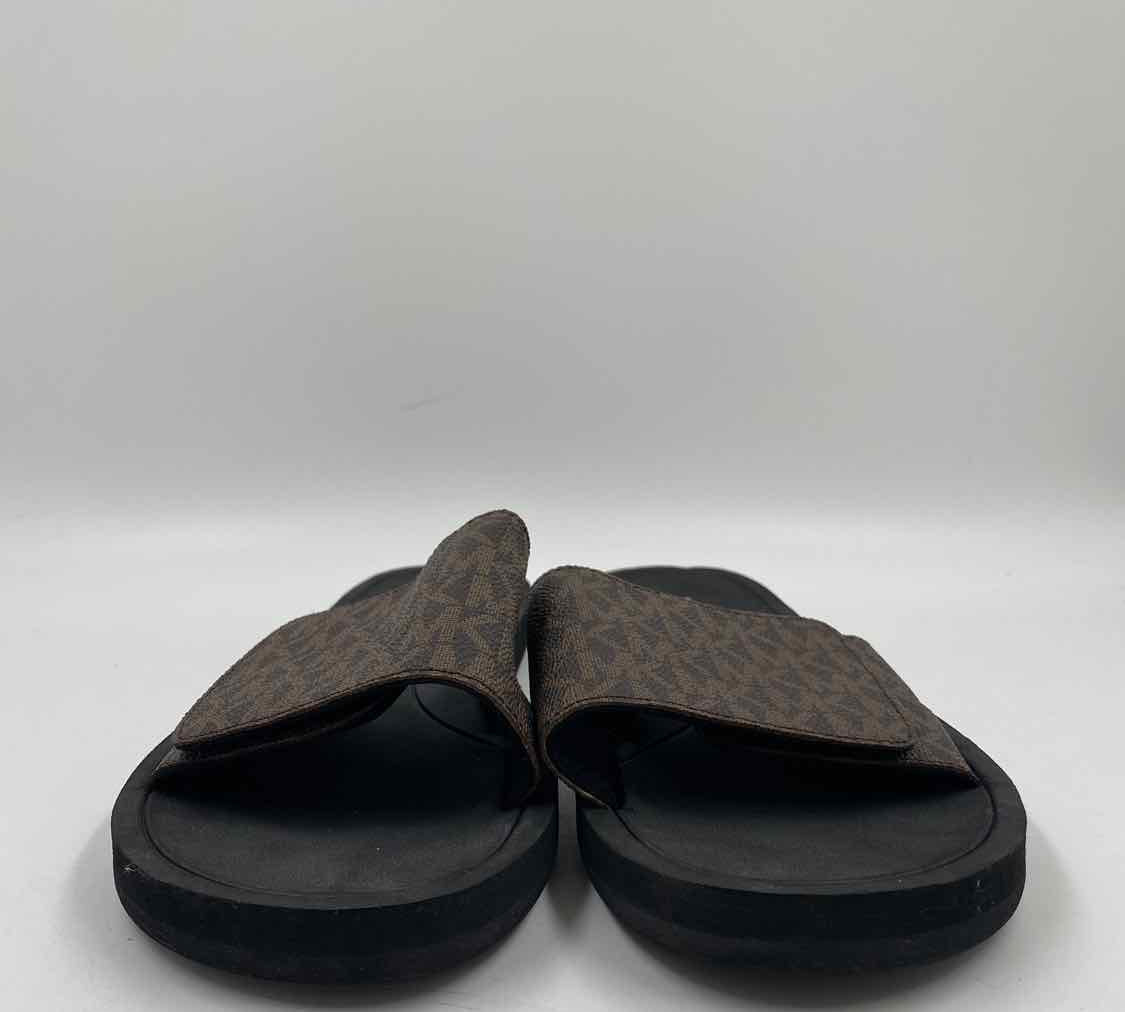 Michael Kors Women's Shoe Size 8 Brown Logo Sandals