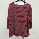 Dana Buchman Women's Size XL Black Diamond Long Sleeve Shirt