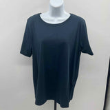 Eileen Fisher Women's Size L Navy Solid T-Shirt