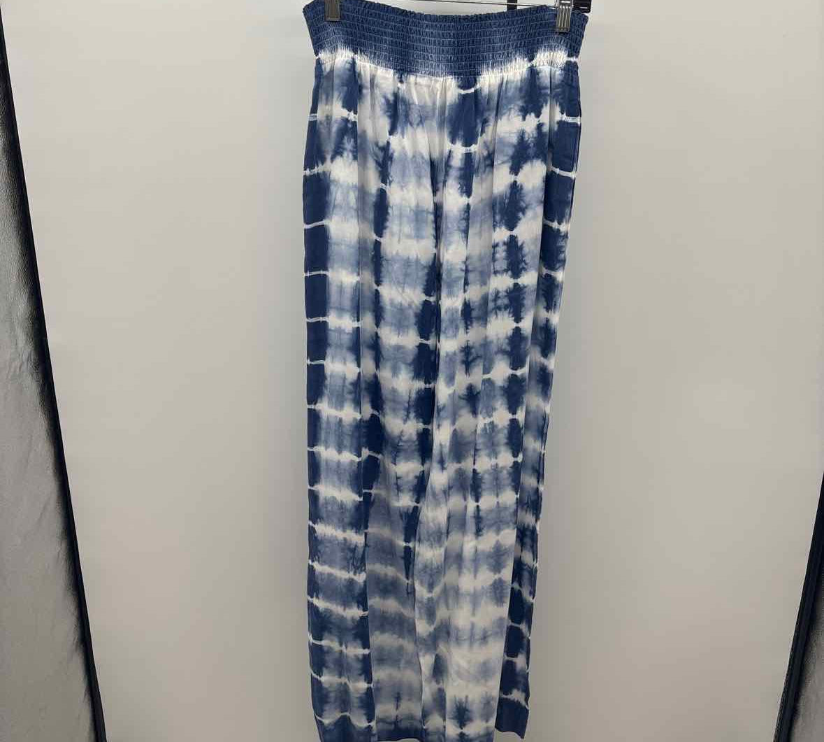 Evereve Women's Size 6 Blue Tie Dye Pants