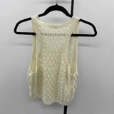 Unbranded Women's Size S Ivory Cable Knit Tank