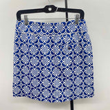 EP pro Women's Size 4 Blue Damask Skirt
