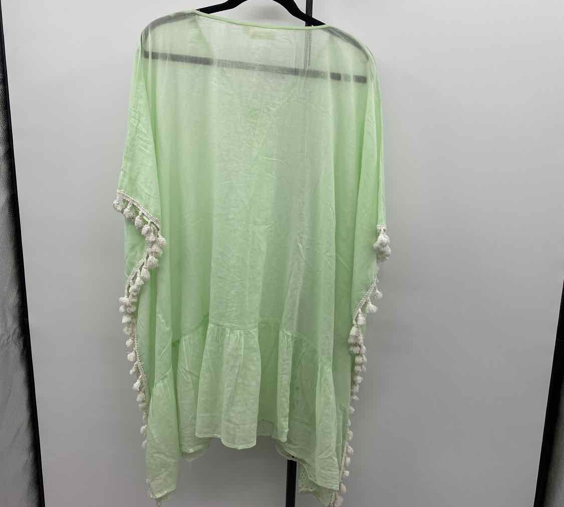Shira Leah Women's Size One Size Green Eyelet Coverup