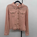 Keren Hart Women's Size L Peach Textured Jacket